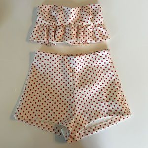 Zara polka dot short set